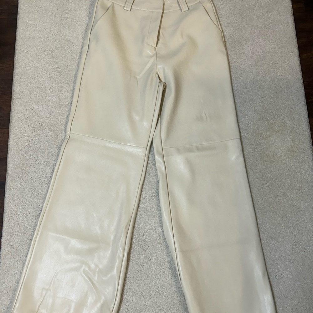 TCEC Cream Straight Leg Jeans